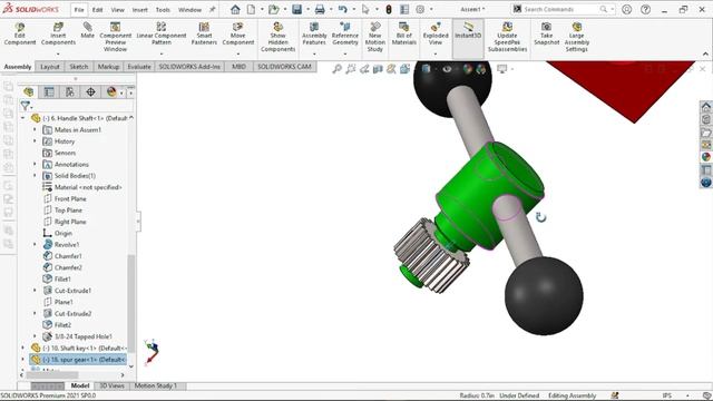 Arbor Press Machine (Assembly and Motion) | Solidworks смотреть онлайн