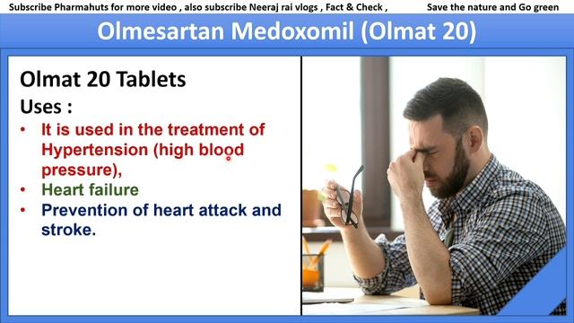Olmat 40 tablet uses in hindi | Olmesartan medoxomil 20 mg | Olmighty 20 h tablet | Heart Disease смотреть онлайн