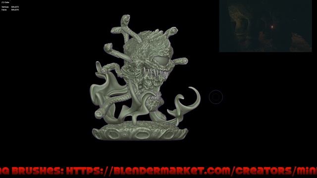 Blender Sculpting Beholder/Chameleon Skull/Bat Head смотреть онлайн