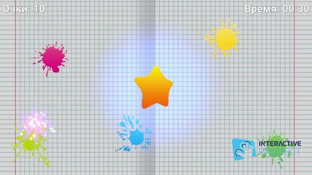 Изучаем цифры на интерактивном оборудовании. Кидалка для интерактивной стены. смотреть онлайн