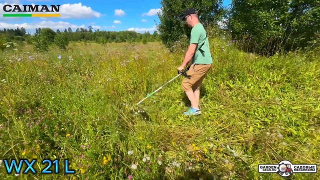 Бензокоса Caiman WX21L в работе