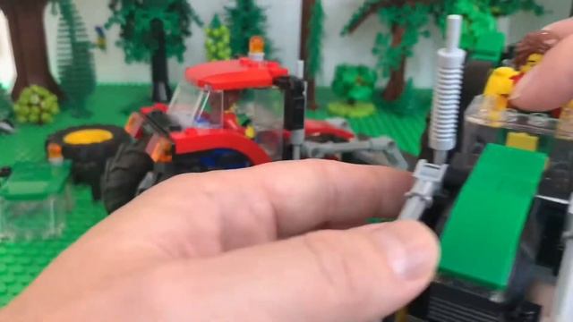 How to modify Tractor #60287 into a John Deere color scheme. LEGO смотреть онлайн