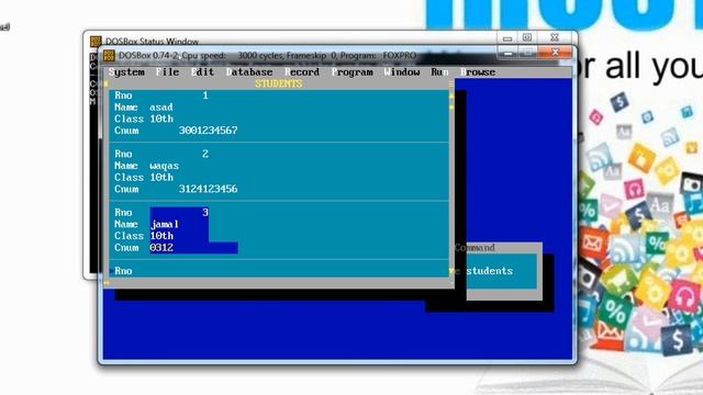 Database Creation in Foxpro 2.6 for DOS смотреть онлайн