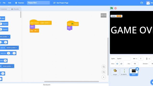 Scratch Flappy Bird Game Code!!!! смотреть онлайн