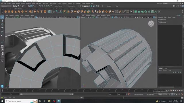 Autodesk Maya 2023 Tutorial high poly Mesh Model смотреть онлайн