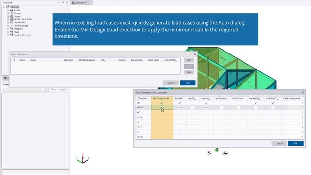 Automated Minimum Wind Loads (ASCE7) in Tekla Structural Designer смотреть онлайн