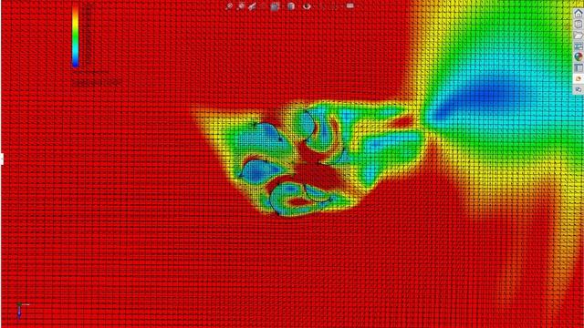 Vertical Axis Wind Turbine Detailed Rotating Simulation 6-Wing Version - SolidWorks Flow Simulation смотреть онлайн
