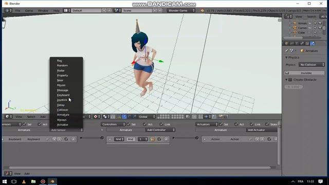 Blender game:Walk and Run смотреть онлайн