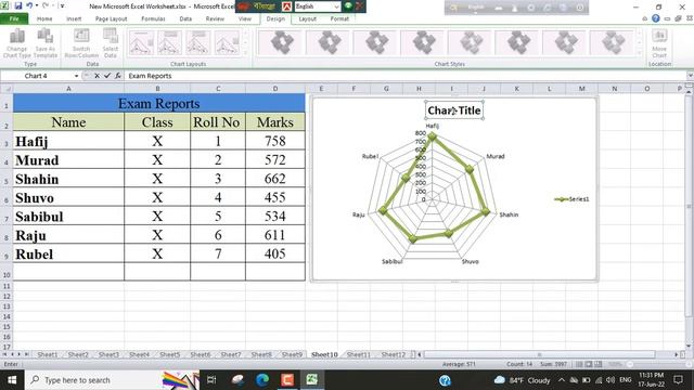Insert Radar Charts on Excel Sheet || MS Excel Tips and Tricks || Excel Tutorial || Biplob I Tech смотреть онлайн