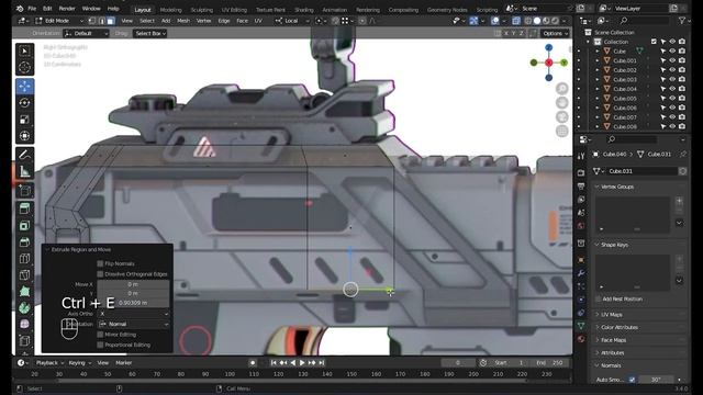Blender - Sci-fi Gun Modelling - Part 2 смотреть онлайн