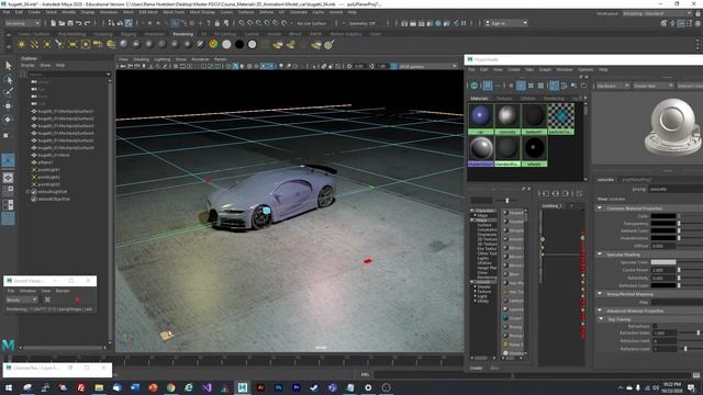 Materials with Arnold Render in Maya смотреть онлайн