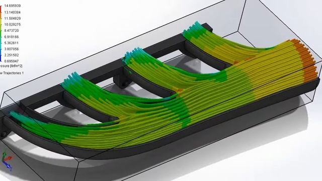 Solidworks Flow testing on a ABS plastic 3D printed intake manifold for Toyota 2TC Animation 1 смотреть онлайн
