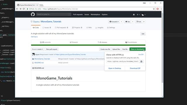 How To: Get my MonoGame tutorials via GitHub смотреть онлайн