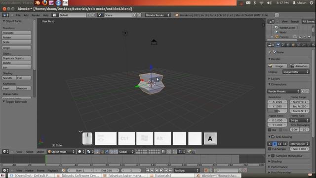 Blender 2.6: Select Deselect All смотреть онлайн
