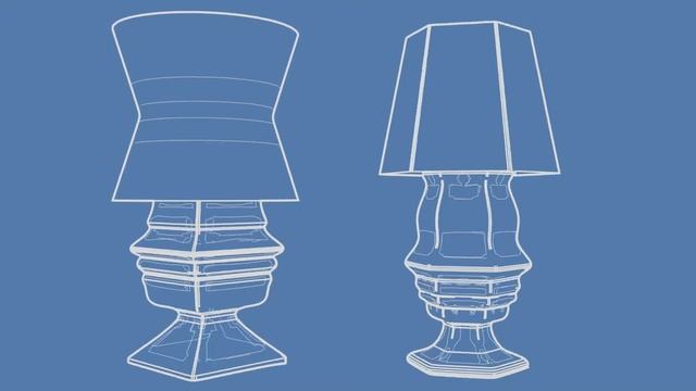 Lamps "Blueprint" -- Blender Freestyle смотреть онлайн