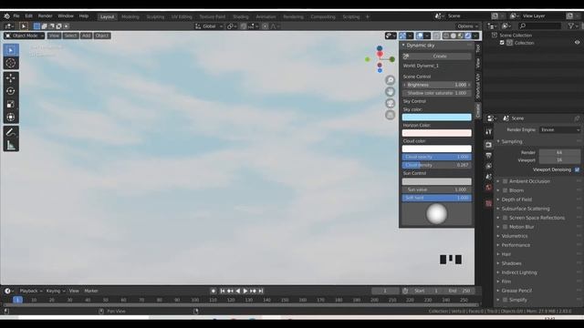 BLENDER 2.8 :- Create you Dynamic sky addon in blender latest version | sky in Blender 2.8 смотреть онлайн