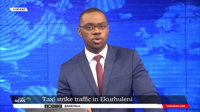 Traffic update in Ekurhuleni amid taxi strike смотреть онлайн