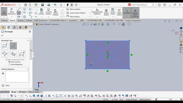 Learn SolidWorks 2020 in 1 minute | How to build 3D Square смотреть онлайн