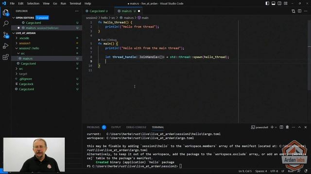 2.2 - Create Your First Thread смотреть онлайн