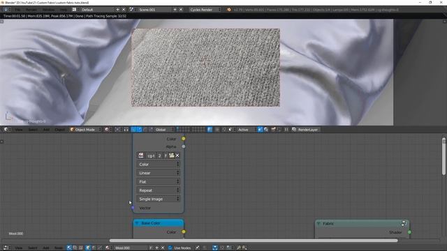 Customise Fabric Model - Blender tutorial смотреть онлайн