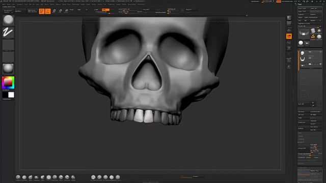 ZBrush Human Anatomy - Skull - Part 03 смотреть онлайн