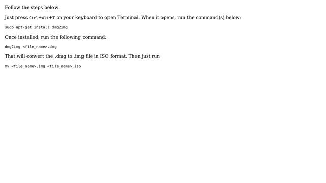 Ubuntu: Can I convert a dmg file to iso in terminal? (2 Solutions!!) смотреть онлайн