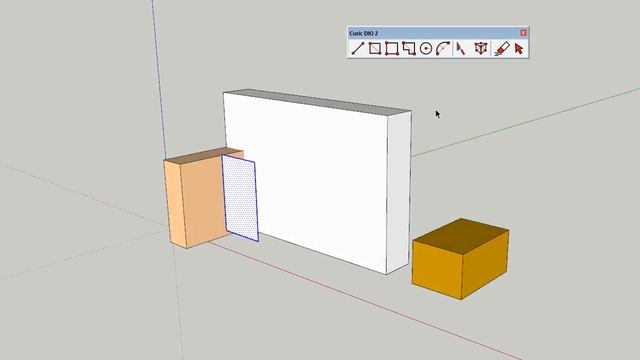 Cutting hole in grouped wall | SketchUp смотреть онлайн
