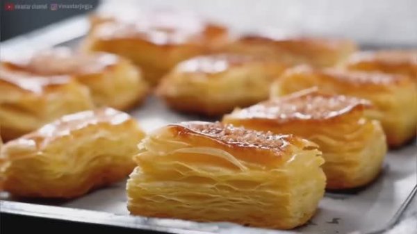 Домашнее слоеное тесто. Слойки