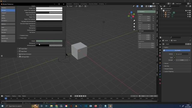 Blender how to change panel color смотреть онлайн