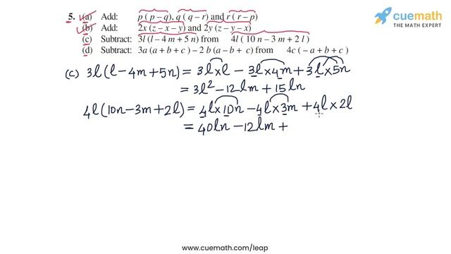 Class 8 Chapter 9 Ex 9.3 Q 5 Algebraic Expressions & Identities Maths NCERT CBSE смотреть онлайн
