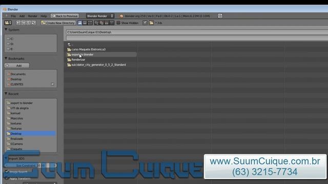 Exportar objetos 3D do sketchup para Blender смотреть онлайн