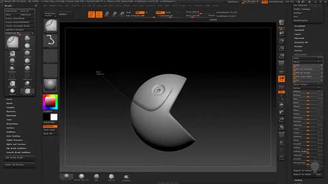 Gumroad - Intro to ZBrush Part 1 (rus) - 34 Clip Curve смотреть онлайн
