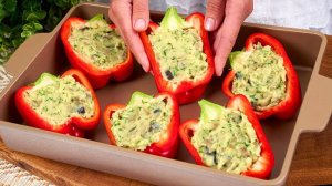 Фаршированные перцы по-новому! Очень вкусный и простой рецепт фаршированного перца в духовке.