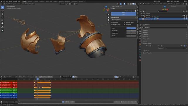 BLENDER - Keep your rig simple for effective animation process - armour break down смотреть онлайн