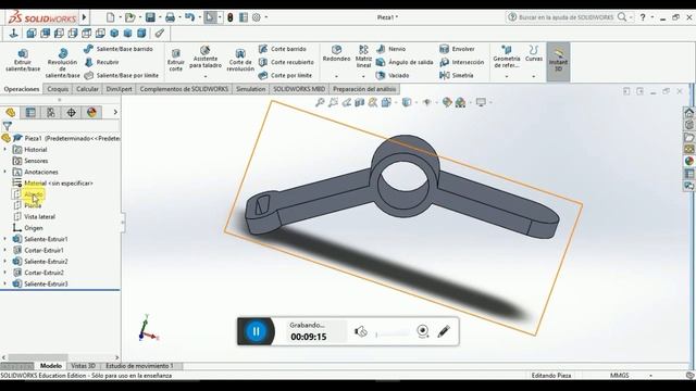 Solidworks Tutorial pieza 16 смотреть онлайн