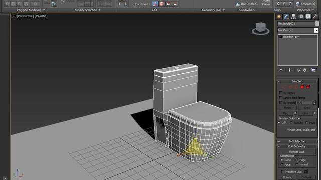 Tutorial on modeling a wash basin and WC in 3dsmax. смотреть онлайн