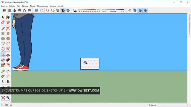 Sketchup 2018 - Copiar objetos en secuencia - Tutorial básico 10 смотреть онлайн