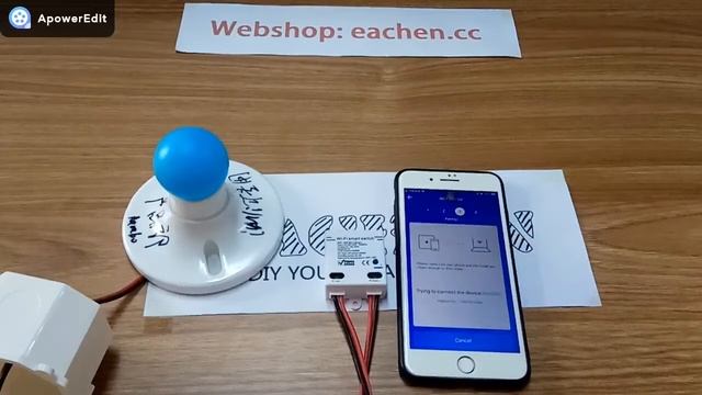 EACHEN Mini WiFi Switch Using eWelink APP смотреть онлайн