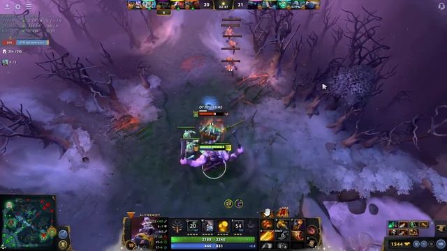Dota 2 Alchemist. 5500к хп впитывает все способности по несколько раз. Самый толстый мидовый алхими смотреть онлайн