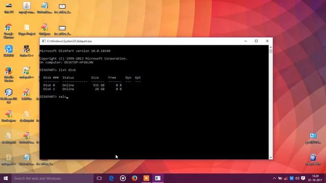 repartition your sd card,pendrive/flash drive using windows command prompt смотреть онлайн