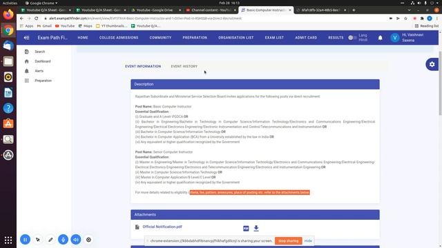 Basic Computer Instructor and 1 Other Post in RSMSSB | Direct Recruitment смотреть онлайн