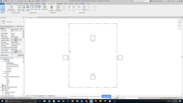 Revit- Property Lines and Set-Backs for House Project смотреть онлайн