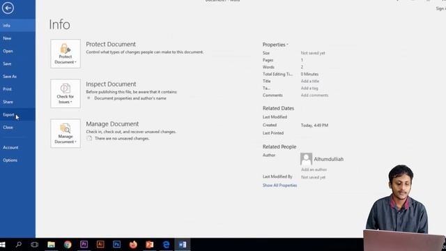 Ms word to PDF file convert | how to convert a word documents to PDF Bangla Tutorial смотреть онлайн