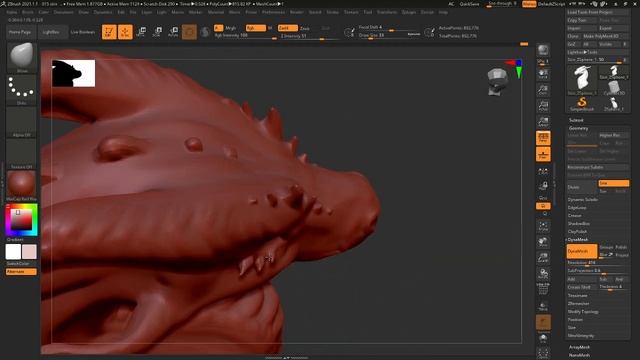 .: Zbrush - 3D modeling timelapse – dragon смотреть онлайн