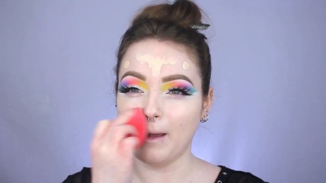 PASTEL RAINBOW EYESHADOW | Jawbreaker Palette Tutorial смотреть онлайн