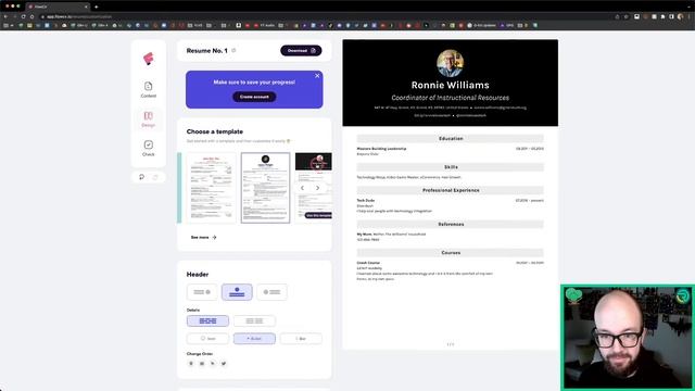 Easy Resumé Builder EdTech Quick Tip - Flowcv.io смотреть онлайн