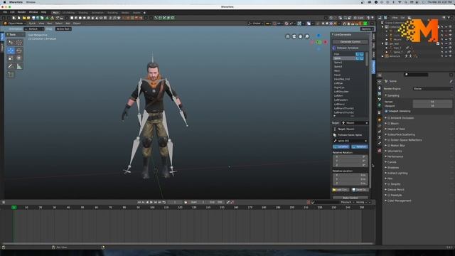Free AI motion capture from video with Blender and Movmi. смотреть онлайн