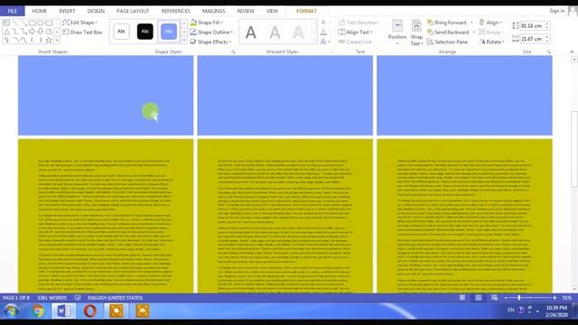 How To Different Color For Each Page In Microsoft Word | Change Word Page Colour смотреть онлайн