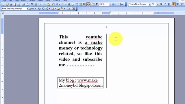 Ms Word 2003 ( Format & Tools Menu ) Bangla Tutorial