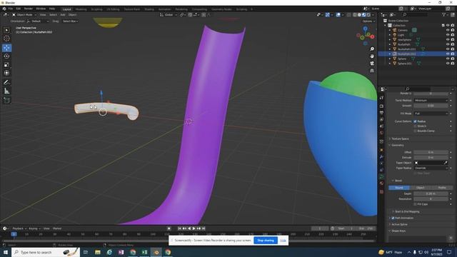 Blender: Rigid Bodies With Curve